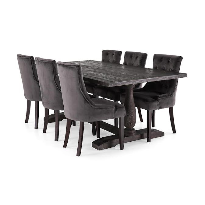 Matgrupp Manor House Dijon med 6 Viktoria Stolar