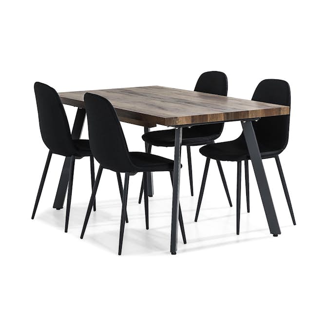 Matgrupp Scandinavian Choice Marcelen med 4 Nibe Stolar