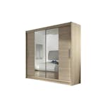 Garderob Scandinavian Choice Prag Skjutdörrar Smal Spegel