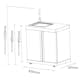 Diskbänk Myoutdoorkitchen Classic Line Stainless 304SS Med Förvaringsskåp