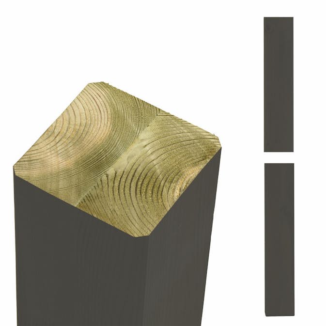 Träbjälke PLUS Cubic Jämnt Avskuret Ändar Umbragrå