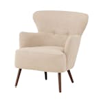 Fåtölj Venture Home Lincoln Boucletyg Beige