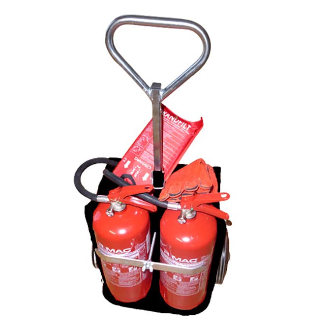 Heta-arbeten Kärra R!MAC Komplett 2 x 6 kg ABC + Filt & Handskar