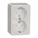 Vägguttag Schneider Electric Exxact 2-vägs