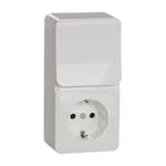 Vägguttag Schneider Electric Exxact Trapp/1-pol