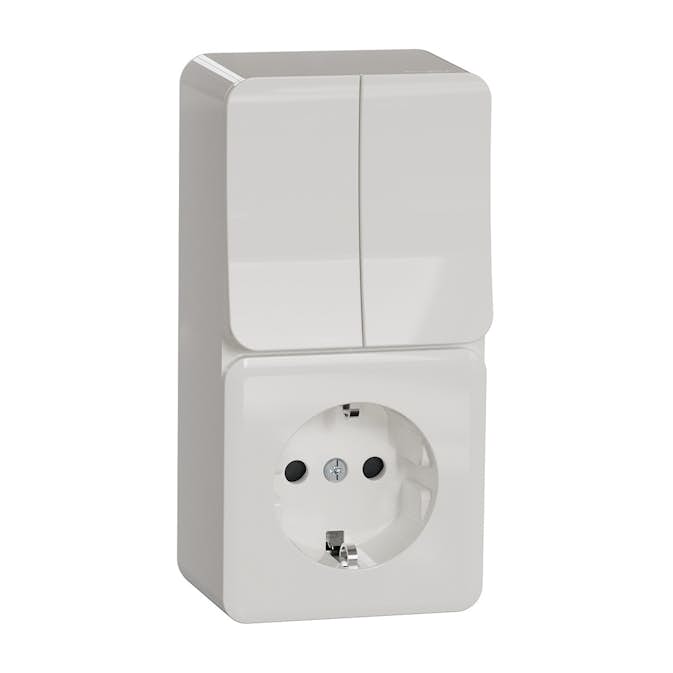 Vägguttag Schneider Electric Exxact Kron