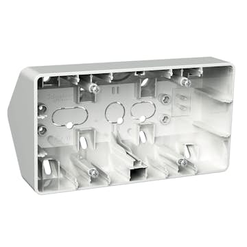 Hörnbox Schneider Electric Exxact 2-fack