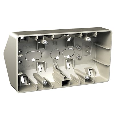 Hörnbox Schneider Electric Exxact 2-fack