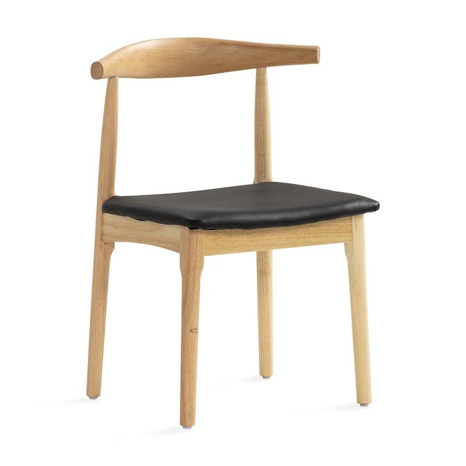 Matstol In Living Kagline Svart/Natur Stol i Trä 2 st