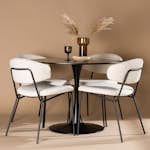 Matgrupp Venture Home Glade Ø 100 cm med 4 Chico Stolar