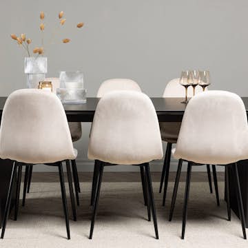 Matgrupp Venture Home Vail med 6 Polar Stolar Sammet