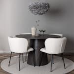 Matgrupp Venture Home Lanzo Ø120 cm med 4 st Edina stolar