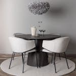 Matgrupp Venture Home Lanzo Ø120 cm med 4 st Evelina stolar