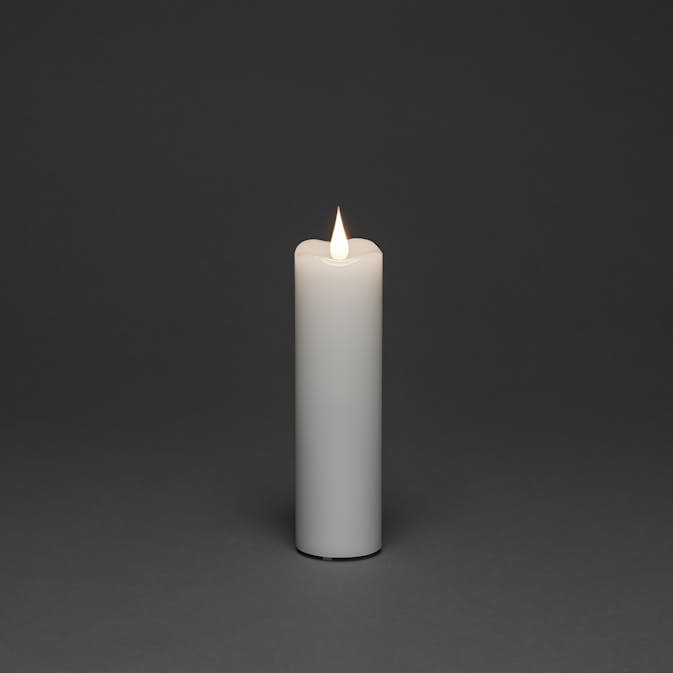 Vaxljus Gnosjö Konstsmide 5x17,8 cm LED Vit