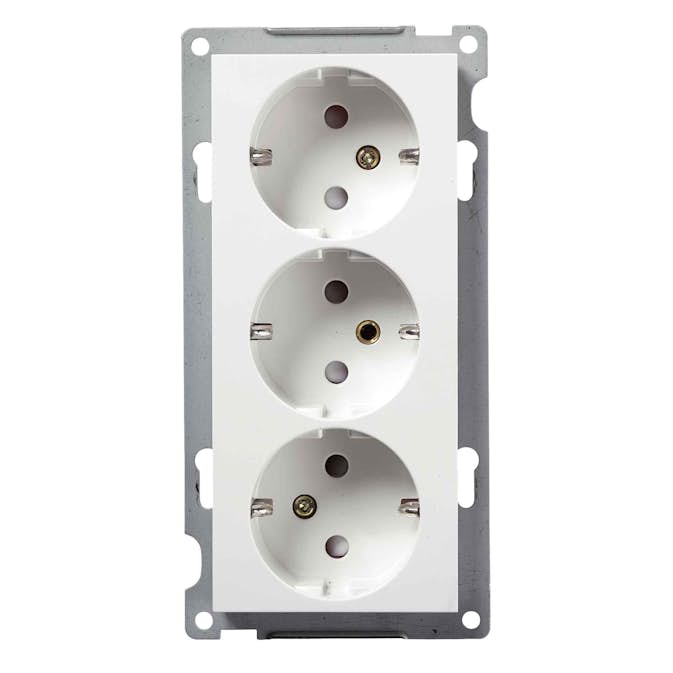 Vägguttag Elko Plus 3-Vägs utan Ram