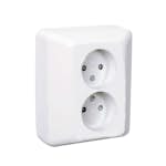 Vägguttag Elko 2-Vägs Infällt RS Renvit