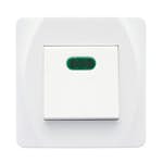 Strömbrytare Malmbergs Nova Infälld 2-Pol Glimlampa Vit