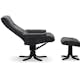 Snurrfåtölj Hagagruppen Bonn med Fotpall