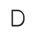 Husnummer Habo Selection Contemporary Små Svart