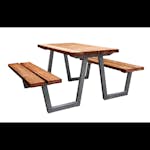 Trädgårdsbänk Skotte Garden Vila Svart Bänkbordsstativ för Utebänk