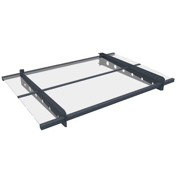 Entrétak Fornorth Modern Aluminium/Akryl 120x80 cm Väderbeständig