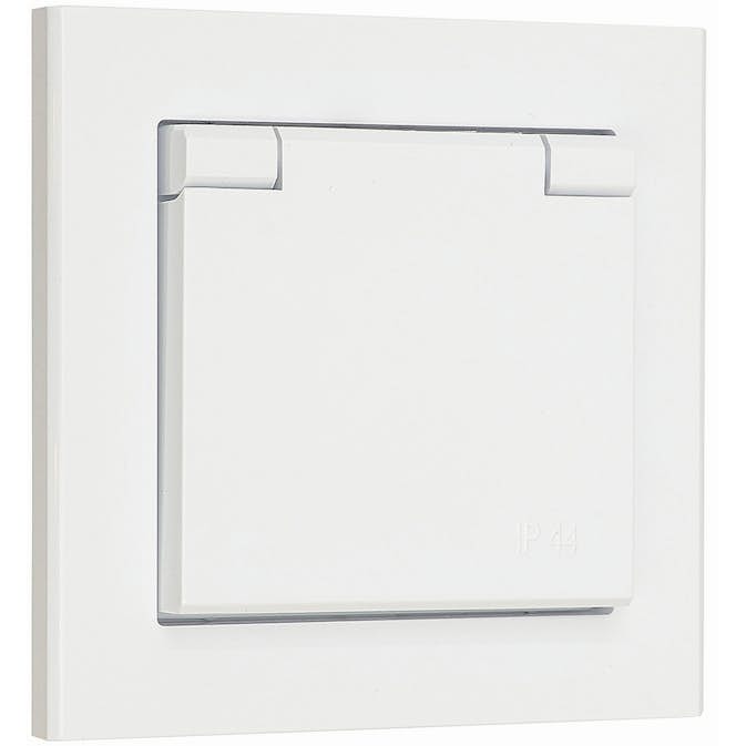 Vägguttag Malmbergs Optima 1-V IP44 Skruvlös