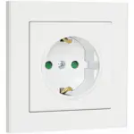 Vägguttag Malmbergs Optima 1-V Mj med Skruvanslutning