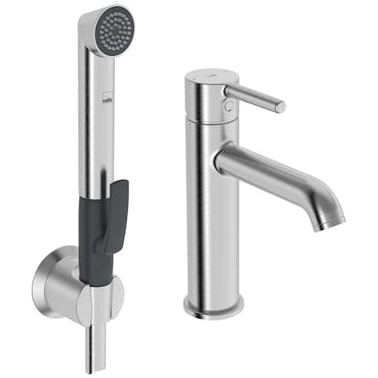 Tvättställsblandare Oras Optima Style 2606FH med Självstängande Handdusch