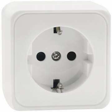 Uttag Malmbergs Gamma 1-Vägs Vit