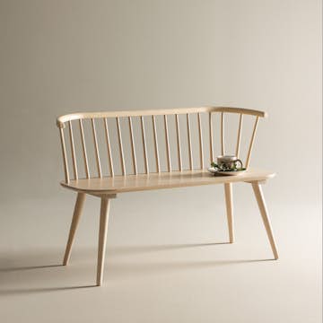 Kökssoffa Venture Home Bobby Vittvättad Träsoffa Inomhus 120 cm