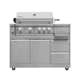 Gasolgrill Myoutdoorkitchen Inox Range med 4 Brännare och Infravärme