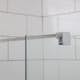 Duschdörr Bathlife Mångsidig Rak Vägg + Rak Dörr Mellan Vägg Delvis Frostat Glas