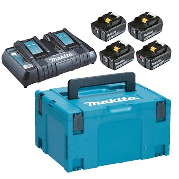 Batteriladdare Makita DC18RD 18V 4X6.0Ah