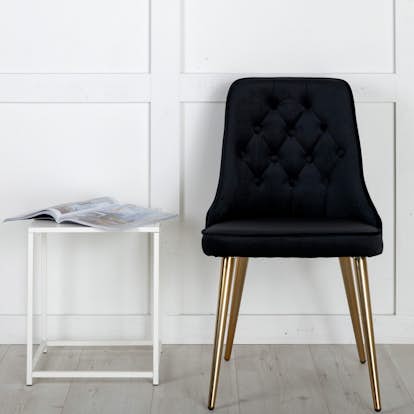 Matstol Venture Home Velvet Deluxe Matt Mässing Ben