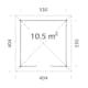 Paviljong Palmako Julie 10,9 m2 (inv. 10,5 m2)