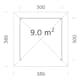 Paviljong Palmako Betty 9,0 m2