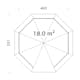 Paviljong Palmako Betty 18,0 m2