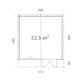 Stuga Palmako Britta 22,3 m2