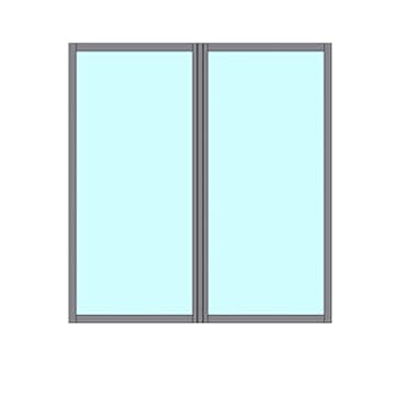 Fast Väggparti Novoroom Ultra+ 2-Delat