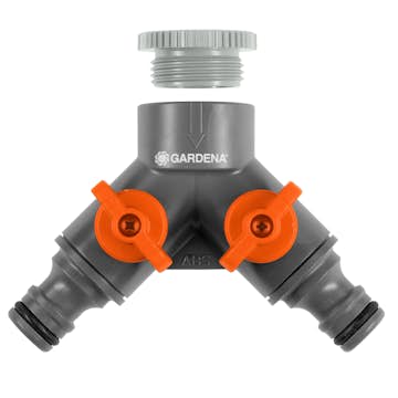 2-vägskran Gardena Inkl. Adapter