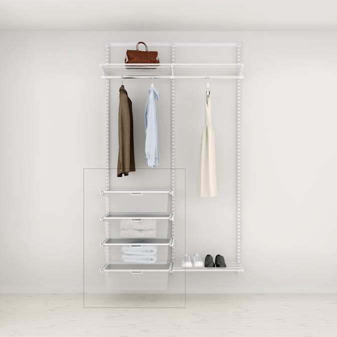 Tilläggslösning Elfa Ready Solution 60.2 Vit