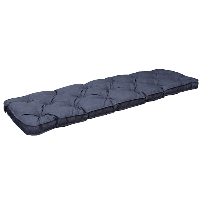 Sittdyna Baltic Garden Rosenborg 130cm Svart Polyester/Bomull för Trädgårdssoffa