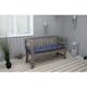 Sittdyna Baltic Garden Rosenborg 130cm Svart Polyester/Bomull för Trädgårdssoffa