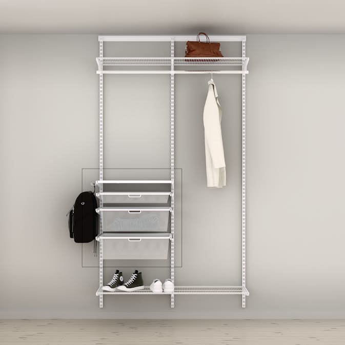 Tilläggslösning Elfa Ready Solution Classic 60.9 Vit