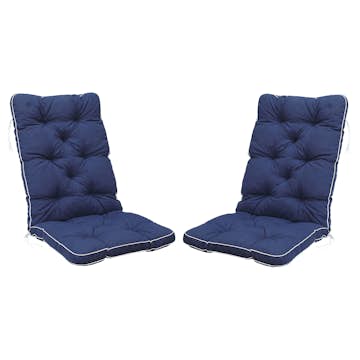 Sittdyna Baltic Garden Malmö Dynset till Trädgårdsfåtölj med Hög Rygg 2-pack