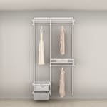 Garderobslösning Elfa Ready Solution Classic 11 110 cm Vit