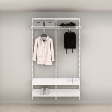 Hallösning Elfa Ready Solution Classic 6 125 cm Vit