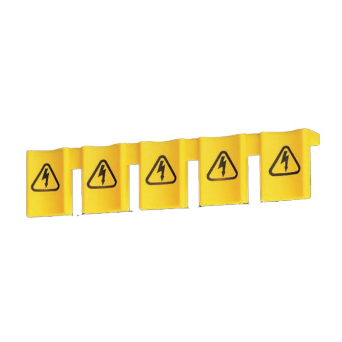 Beröringsskydd Hager för Utstickande Fasskena 5 Moduler Per Längd 10-pack