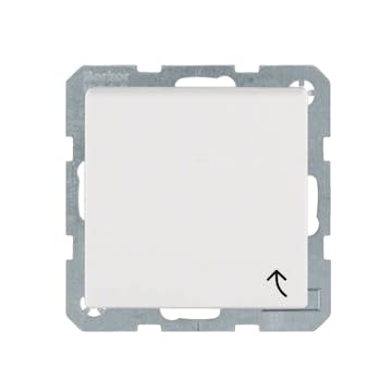 Vägguttag Hager 1-vägs Insats med Lock 16 A Snabbanslutning IP44 S.1/B.3/B.7 Vit RAL 9010