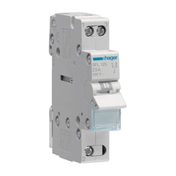 Växlingsomkopplare Hager I-II 1 Modul 25 A 230 V